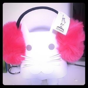 🛍2 FOR $20🛍 NWT Pink Fuzzy Earmuffs